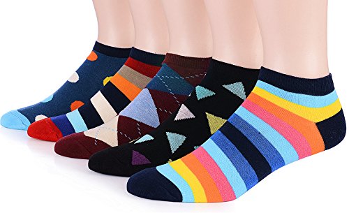 Dr. anison men cotton low cut socks fashion color stripe for spri…