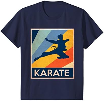 Kids Vintage Karate T-shirt 8 Navy