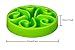 Color you Pet Dog Slow Feed Interactive Dish Ease Bloating for Small & Medium Dog and Cat (Green)
