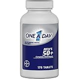 One A Day Men's 50+ Healthy Advantage Multivitamin, Supplement with Vitamins A, C, E, B6, B12, Calcium and Vitamin D, 175 Count