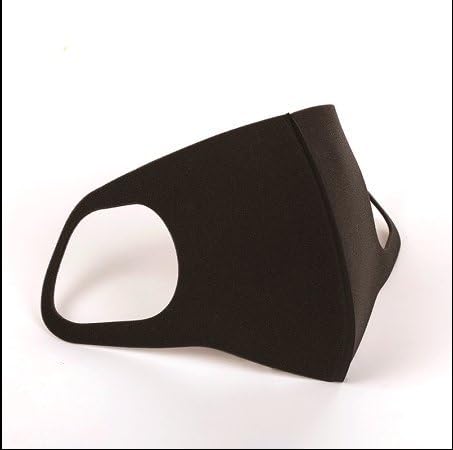 A pack of 3 black masks Reuseable Dustproof Antibacterial Mouth Cover Warm Windproof Face Protective Guaze Mask PM 2.5 Cotton Face Mouth Mask Muffle with Fliter Respirator Comfy