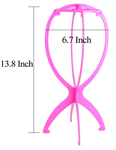 image for Fani Wig Stand Portable Folding Travel Wig Stand Stable Durable Wig Ha