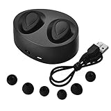 True Wireless Earbuds,Lesoom Mini Twins Truly Wireless Bluetooth Sports Headphone Noise Cancelling Stereo Earphone With Mic For Samsung iPhone 7 Plus Sony Apple iPad Android IOS