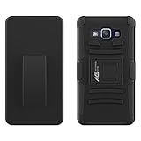 Galaxy A5 (2014) Case - Armatus Gear (TM) Tactical Hybrid Armor Case 2-in-1 Dual Layer Protector with Kickstand and Holster Combo For Samsung Galaxy A5 (2014) ONLY! - Black
