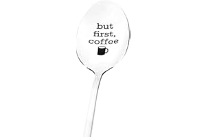 Coffee Spoon But First Coffee Spoons Coffee Lovers Gifts for Her Him Funny Spoon Gifts Stainless Steel Spoon