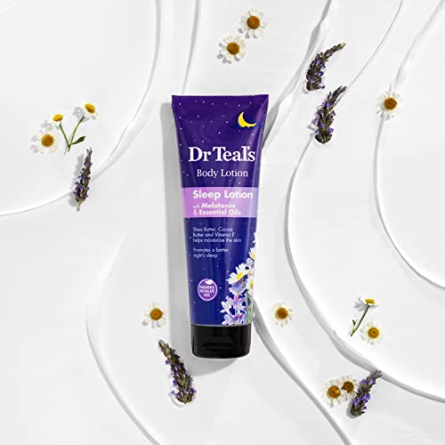 Dr Teal's Body Lotion, Sleep Lotion with Melatonin & Essential Oils, 8