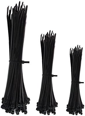 Zip Ties,Ulifestar Ultra Heavy Duty Self Locking Nylon Cable Ties,10 Inches Length,250 Count in Black