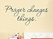 OVERMAL Decor,1PC Removable Art Vinyl Mural Wall Stickers Wall Decal Room Home Decor (I can do) (Prayer Changes Things)