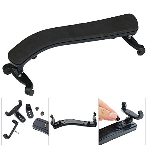 image for Skedee 2 PCS Adjustable Violin Shoulder Rest Plastic EVA Padded for 3/
