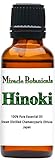 Miracle Botanicals Hinoki Essential Oil - 100% Pure Chamaecyparis Obtuse - 10ml or 30ml Sizes - Therapeutic Grade - 30ml