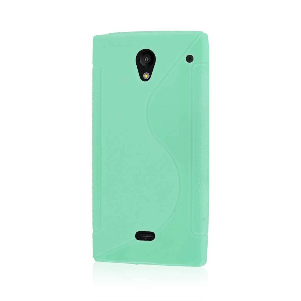 Sharp Aquos Crystal Case, MPERO FLEX S Series Protective Case for Sharp Aquos Crystal 306SH - Mint Green