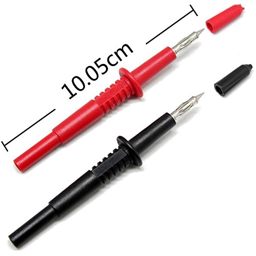 TestHelper TH-21-KIT Electronic Specialties Test Lead Kit For Multimeter Meter,Fork,Crocodile Alligator Clip Clamp,Hook,Piercing,Flexible Probe,Stackable 4mm Banana,Lantern Probe,Pincer,Adaptor - Thumbnail 6