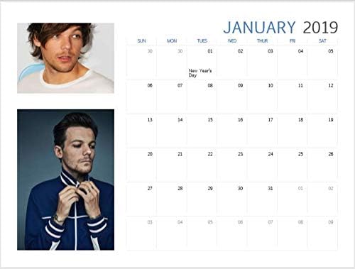 Louis Tomlinson 2019 Calendar Month to View, Singer, Hot