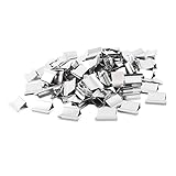 100 pcs 15mm x 10mm x 5mm Metal Reusable Refill for Clam Clips Dispenser