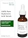 100% Pure Hyaluronic Acid Hydrating Serum Plumping, Anti-Aging, Reduce Wrinkles, Moisturize - No Fillers, Parabens or Chemicals - 1.25 fl oz - Vegan