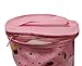 Earthwise Toy Storage Bags - Pink Ice Cream & Popsicle's Print Set of 3 Bags Small, Medium and Large, Zipper Closure and Top Handle w/ See Through Window