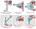 Collapsible Reusable Straws-RUCACIO Folding Drinking Straws Medical-Grade Food-Grade Reusable Drinking Straws Portable Straw with Hard Case Cleaning Brush(1 pack)