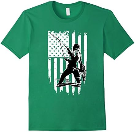 Men's Fishing rods holder saltwater ugly stick fishing rods tshirt Large Kelly Green