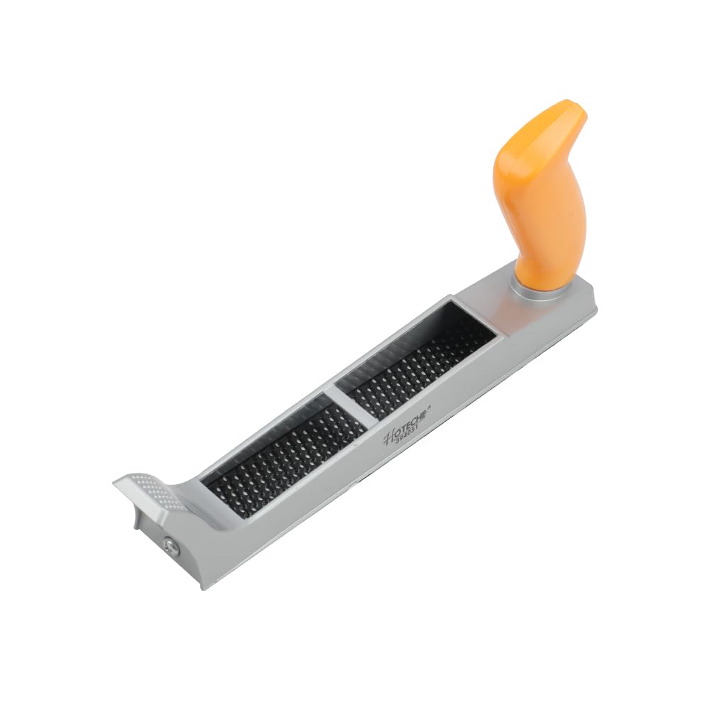 Hoteche Metal File Planer 250 x 41 mm - Drywall Tool Made of Zinc Alloy 65Mn Steel Blade - Lightweight and Durable - Black/Silver - ABS Handle - 305 g - Ideal for Plaster and Dowels