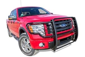 BLACK HORSE OFF ROAD Black Horse Grille brush Bumper Guard Modular Black Compatible with 2015-2024 Ford F-150-17FP32MA