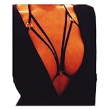 Mallcat Harness Bra Elastic Bra Strappy Hollow Out Bustier (XL)