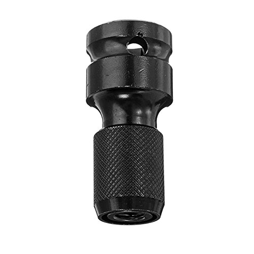Toolcool 1/2 Inch Square to 1/4 Inch Hex Female Telescopic Socket Adapter Drill Chuck Converter Impact Driver