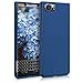 kwmobile TPU Silicone Case for BlackBerry KEYone (Key1) - Soft Flexible Shock Absorbent Protective Phone Cover - Navy Blue