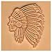 Springfield Leather Company Indian Chief 3D Leather Stamp