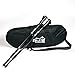 ALPS Snowshoes for Men Women with Pair Anti-Shock Adjustable Snowshoeing Pole + Free Carrying Tote Bag, carbon steel Toe