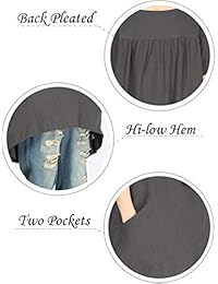 Nuevos vestidos Modernmiss con bolsillos, con dobladillo bajo y alto en talles grandes para dama