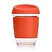 JOCO Glass Reusable 12oz Coffee Cup (Orange)