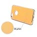 Case for Apple iPhone 7 Gold Lether Dual Layer Design for Girls&Body&Women&Men with Screen Protector Tempered Glass (White)