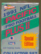 - 	 1991 Pacific Plus Series 2 Football Cards Unopened Factory Set with the Brett Favre Rookie Card!!!