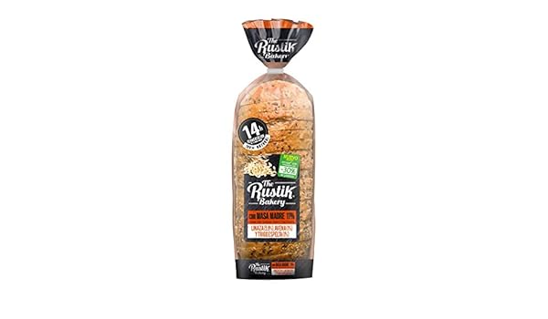The Rustik Bakery - Barra masa madre, cereales y semillas, 400 g ...
