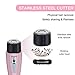 Xubox Women's Hair Remover, Portable Women's Painless Hair Remover, Ladies Electric Hair Shaver Waterproof Facial Hair Removal Epilator Razor for Women Face, Lip, Chin and Cheek, Pink