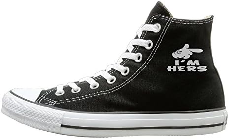 He's Mine Matching Couples Unisex Hi-tops Canvas Shoes Unisex Canvas Shoes