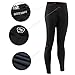 NOOYME Women's Cycling Tights Unpadded Workout Legging Pants Running Pants (Black, US Medium)
