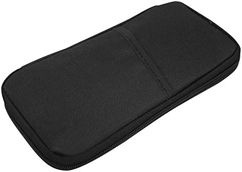 Easywin Multi-function Card Slot Travel Passport Credit ID Boarding Card Tickets Cash Coin Holder Organizer Wallet Purse Case Bag Water-proof Material Large Capacity for Men Women -- Black