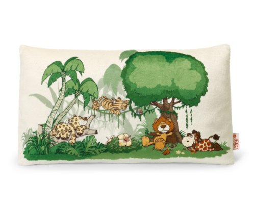 NICI Wild Friends Jungle Scene Pillow 17" x 10"