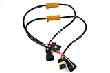 Set of 2 - 9006 HB4 50W 6Ohm LED Load Resistor Harness to fix LED bulbs Hyper Flash and Eliminate error
