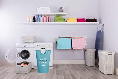 Brieftons 115L Extra Large Laundry Basket, Collapsible Fabric Laundry Hamper Storage Bag, Foldable Clothes Tote with Aluminium Handles, Coin Pocket, Perfect for Washing, Storage & Organization Needs