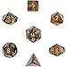 Chessex - Dice Polyhedral 7-Die Lustrous Dice Set (Gold with silver) (1-Pack)