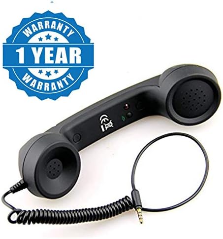 Drumstone Coco Phone Radiation Free Phone 3.5Mm Wired Retro Handset Receiver Compatiable for All Smartphones
