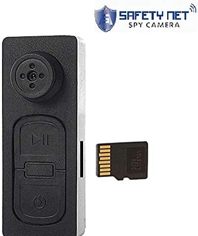 CAM 360 HD Audio and Video CCTV Cam Covert Spy Miniature Button Hidden Camera with SD Card Slot - Up to 16 GB
