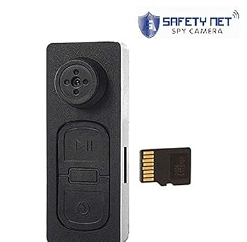 CAM 360 HD Audio and Video CCTV Cam Covert Spy Miniature Button Hidden Camera with SD Card Slot