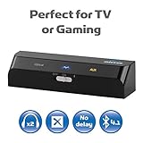 Miccus Home RTX Mini - Bluetooth Transmitter or Receiver with TOSLINK optical, LOW LATENCY, perfect for adding wireless audio to TV, Movies, PC or Gaming (Dual-Link)