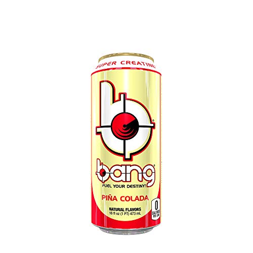 Bang Energy Whole Lotta Piña Colada, SugarFree Energy Drink, 16Ounce