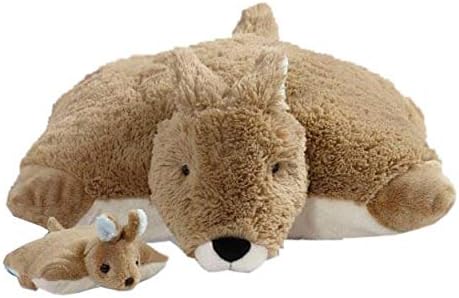 My Pillow Pets Large 18 Square Plush Kangaroo Baby Pillow