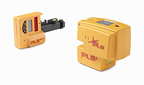 PLS 4 Red Cross Line Laser Level KIT with Plumb, Bob and Level, PLS-60588 by Pacific Laser Systems