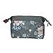 Makeup Bag/Travel Cute Cosmetic Pouch Storage/Brush Holder Toiletry Kit Fashion Women and Girl Waterproof Jewelry Organizer with Zipper Pencil Carry Case Portable Cube Purse (Deep Grey)